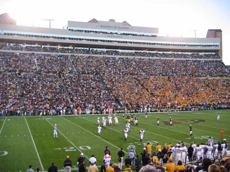 Colorado Buffaloes playing at a packed Folsom Field in Boulder, as CSU and CU bowl eligibility hangs in the balance
