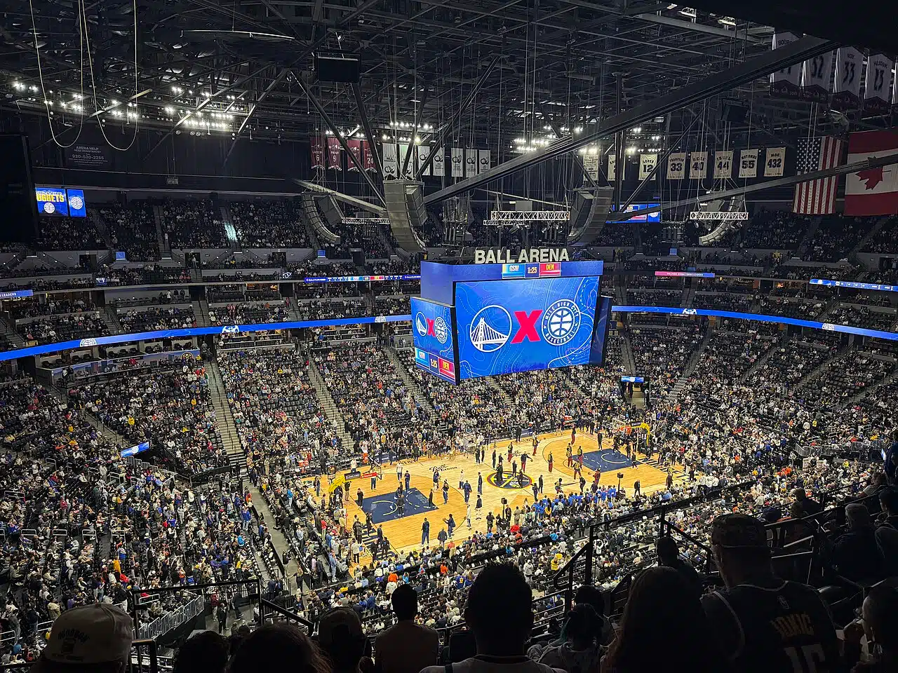 Inside Ball Arena in Denver before the Nuggets hosted the Warriors on Oct. 26, 2026